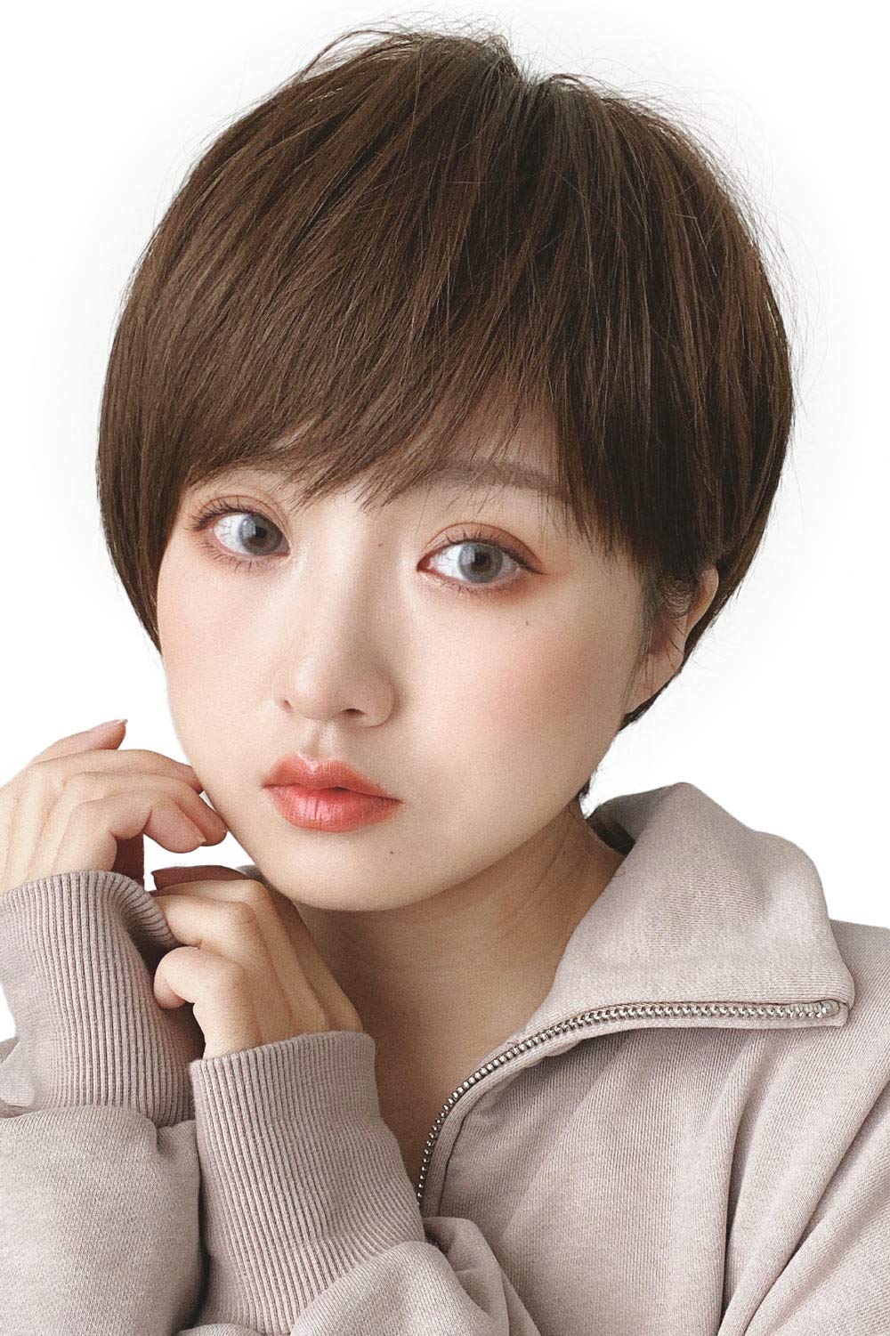 

[BrightLala] Short Full Wig, Bob Style, Natural Look, for Crossdressing, Short Hair, Short Bob, hf1284-TMB-M