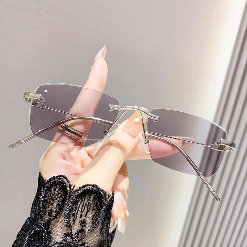 Frameless Fashionable Photochromic Anti-Blue Light Prescription Glasses for Men & Women