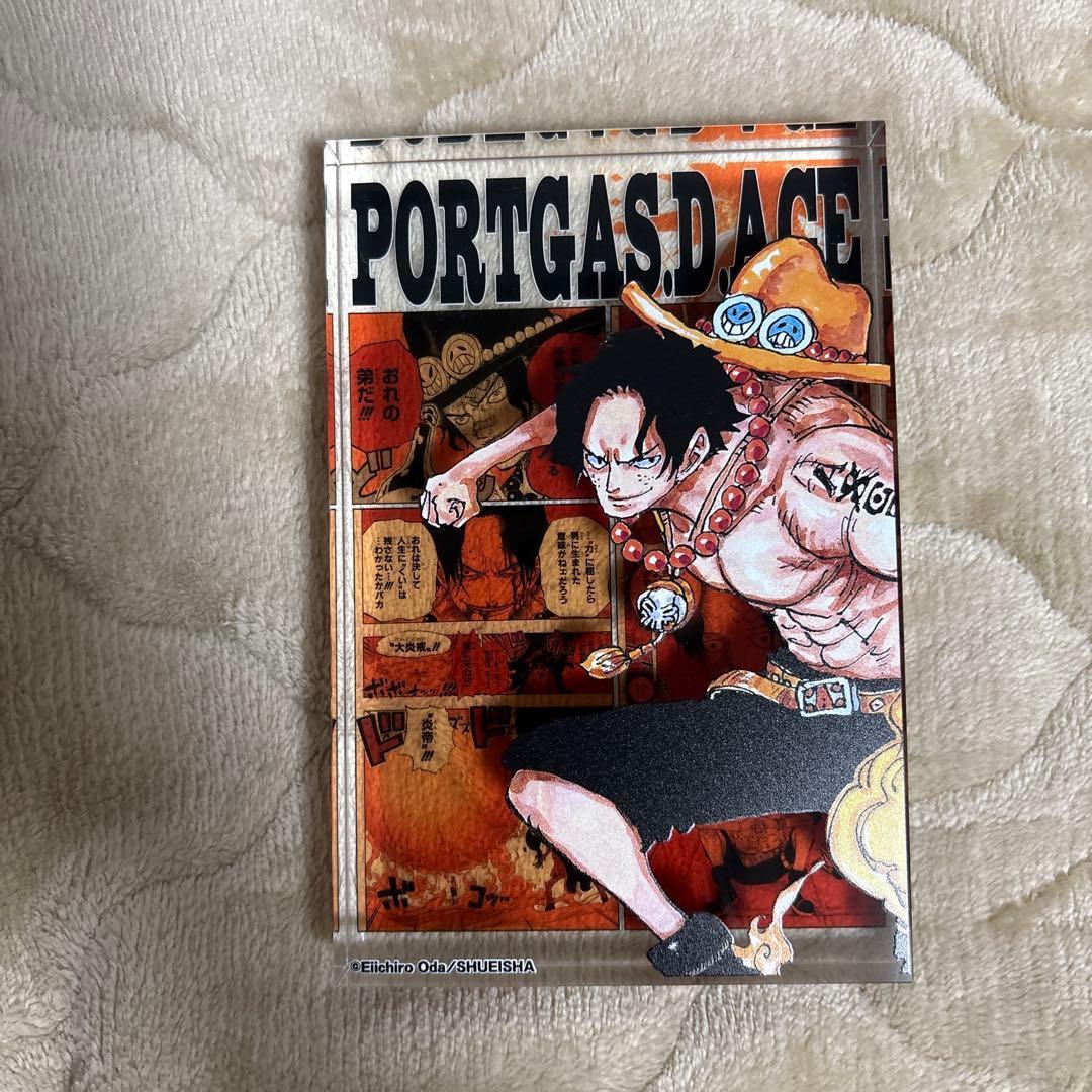 Used ONE PIECE Portgas D. Ace Acrylic Block