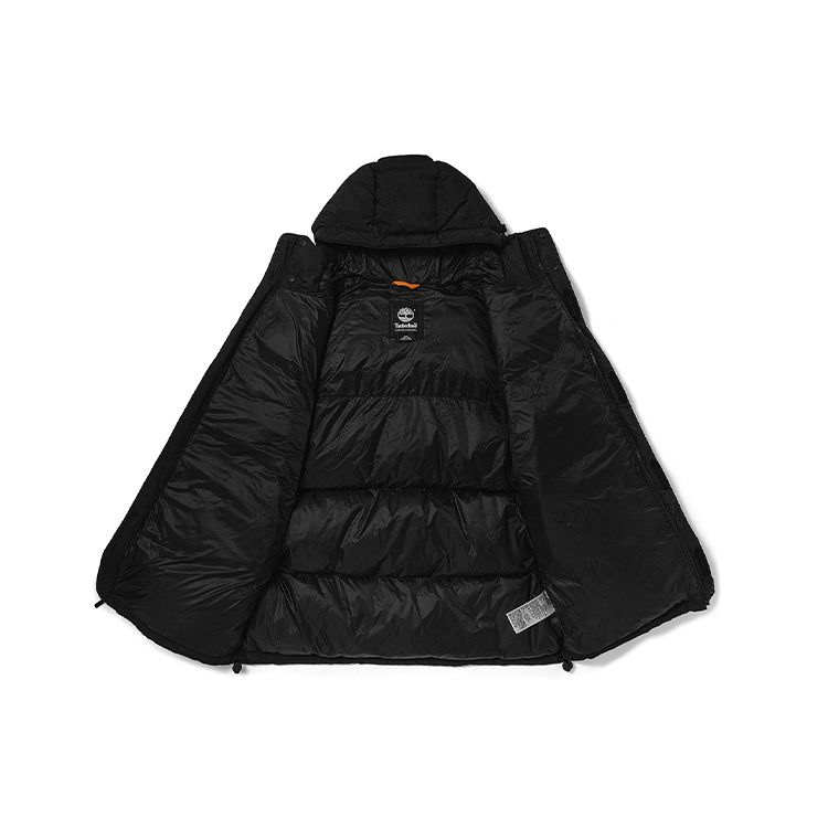 Timberland Sportovní zateplená bunda s kapucí Pánská bunda Černá A22EG-001