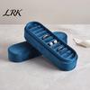 Travel Jewelry Case for Accessories Velvet Storage Box, Multiple Slots Portable Organizer, Prevent Small Box Rings Scratching Soft Lining Home Display