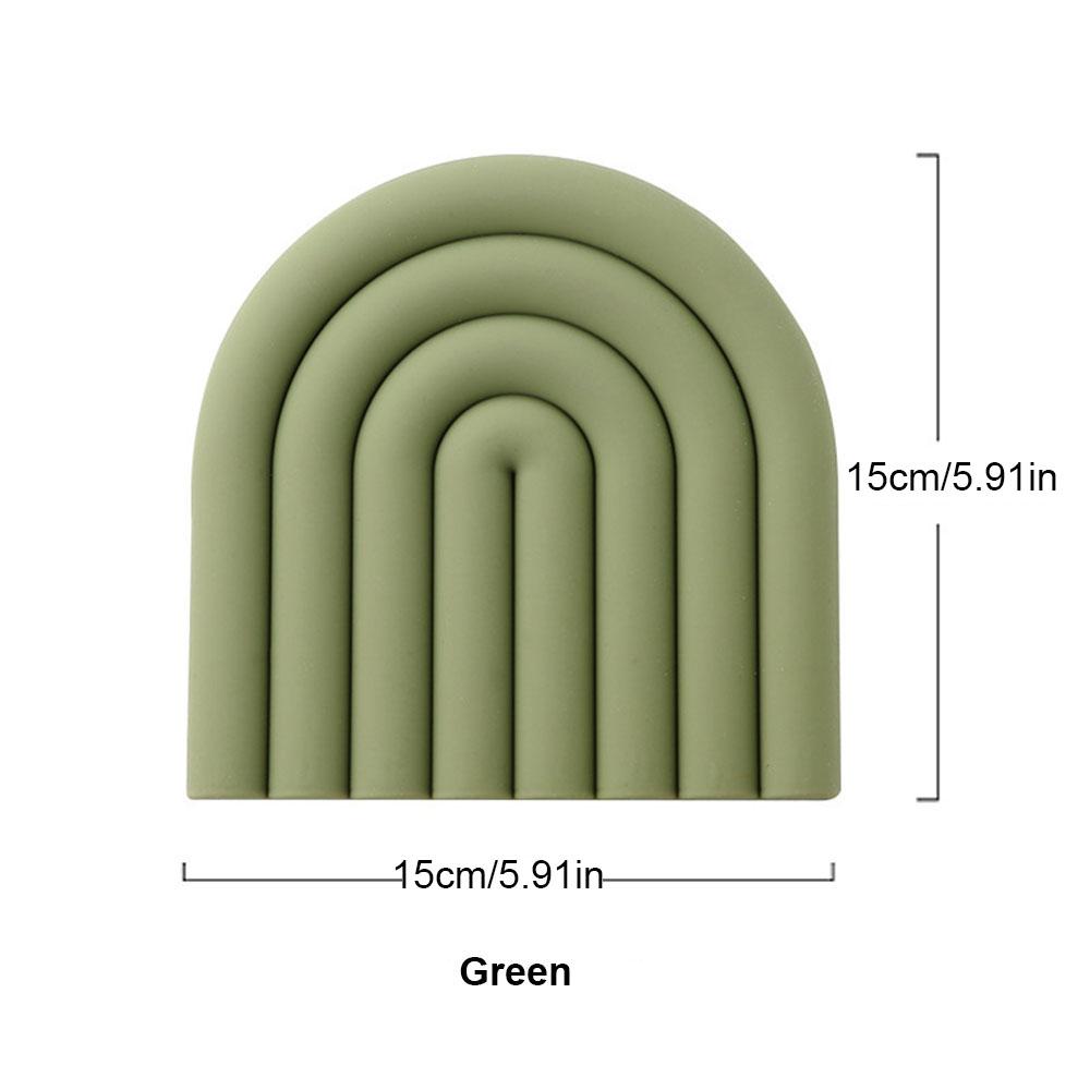 

Радужный силиконовый коврик для стола, подставка под тарелку, теплоизоляционный коврик, кухонный многофункциональный коврик для кастрюли, термостойкий коврик для кастрюли 1PC&Rainbow Shape