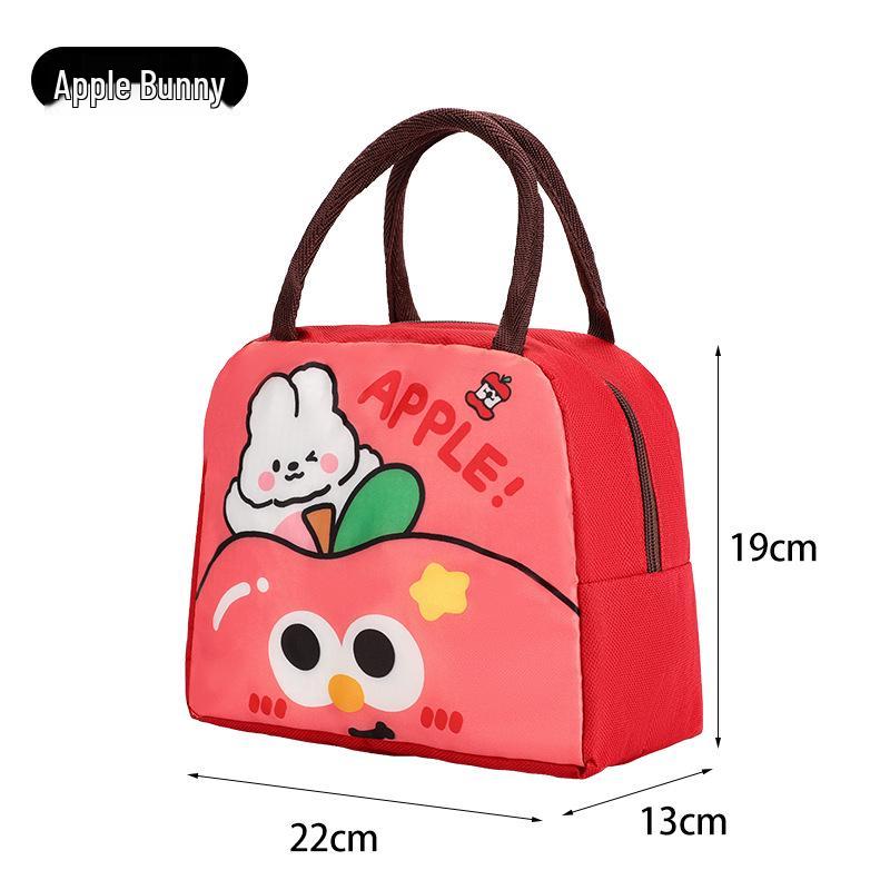 Cute Insulated Bento Bag: Cartoon Lunch Box for Kids and Office
