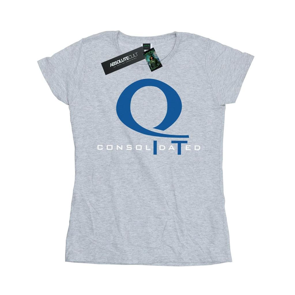 DC Comics Womens/Ladies Arrow Queen Consolidated Logo Cotton T-Shirt