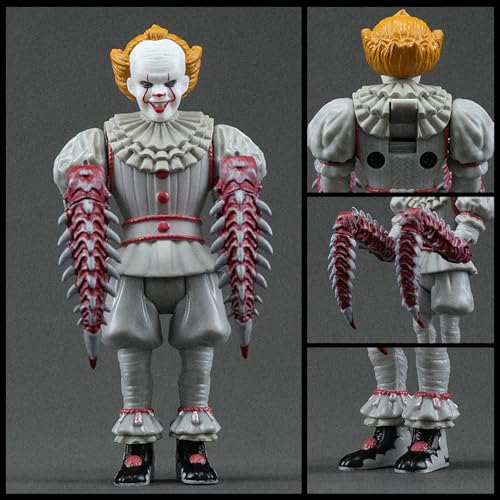 52TOYS 3.75" Series IT Pennywise (2017) Action Figure, IT Chapter Two Official Collaboration Merchandise, Includes Detachable Accessories, PVC, 3.75-i