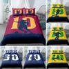 Soccer Player Twin Duvet Cover,Soccer Professional Player Kick Ball Championship Polyester Bedding Set Queen/Full/King/Twin Size