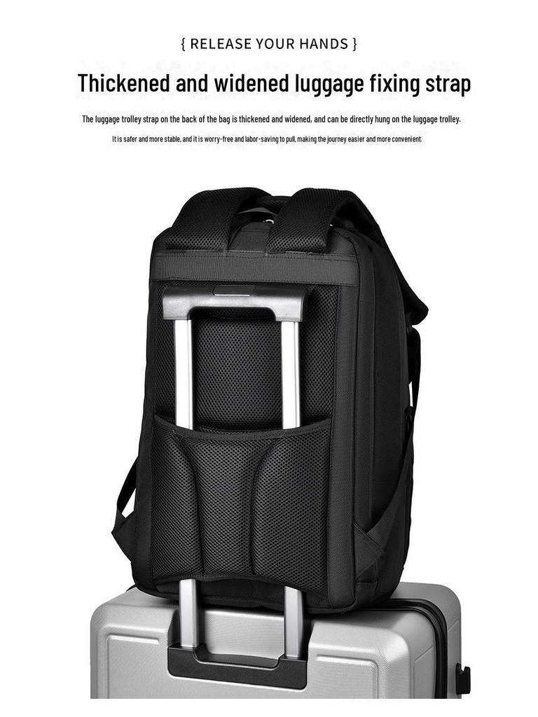 Wasserdichter Unisex-Rucksack mit hoher Kapazität: Trendiger Reise- & Schulrucksack mit Laptopfach