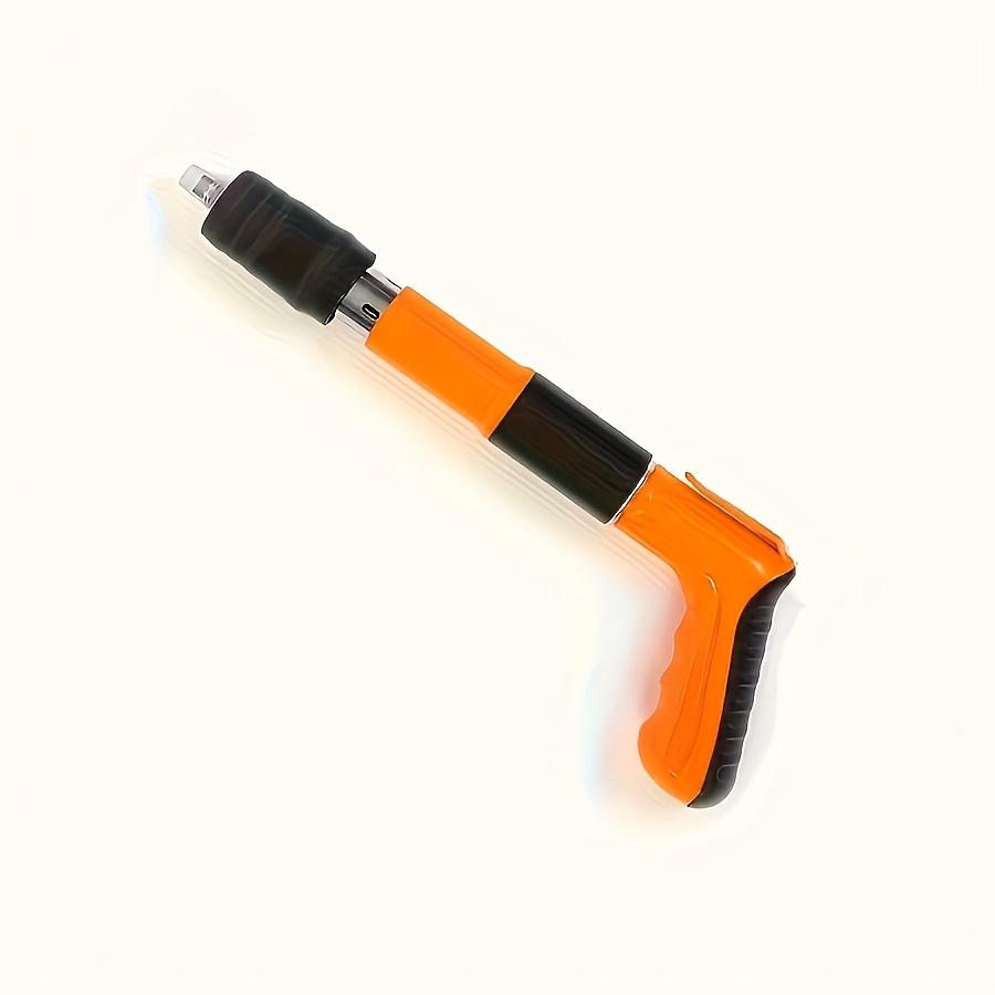 Heavy-Duty 5-Speed Adjustable Nail Gun - Quiet, Fast-Firing, Easy Assembly for Concrete/Steel/Gypsum Walls, DIY & Renovation (Nails Not Included)