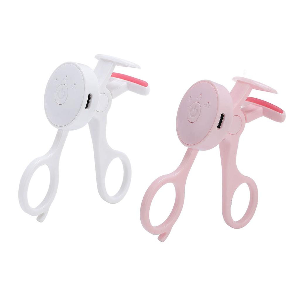 Electric Eyelash Curler Portable Miniature Heated Lash Curler Long Lasting Rechargeable Eyelash Curl