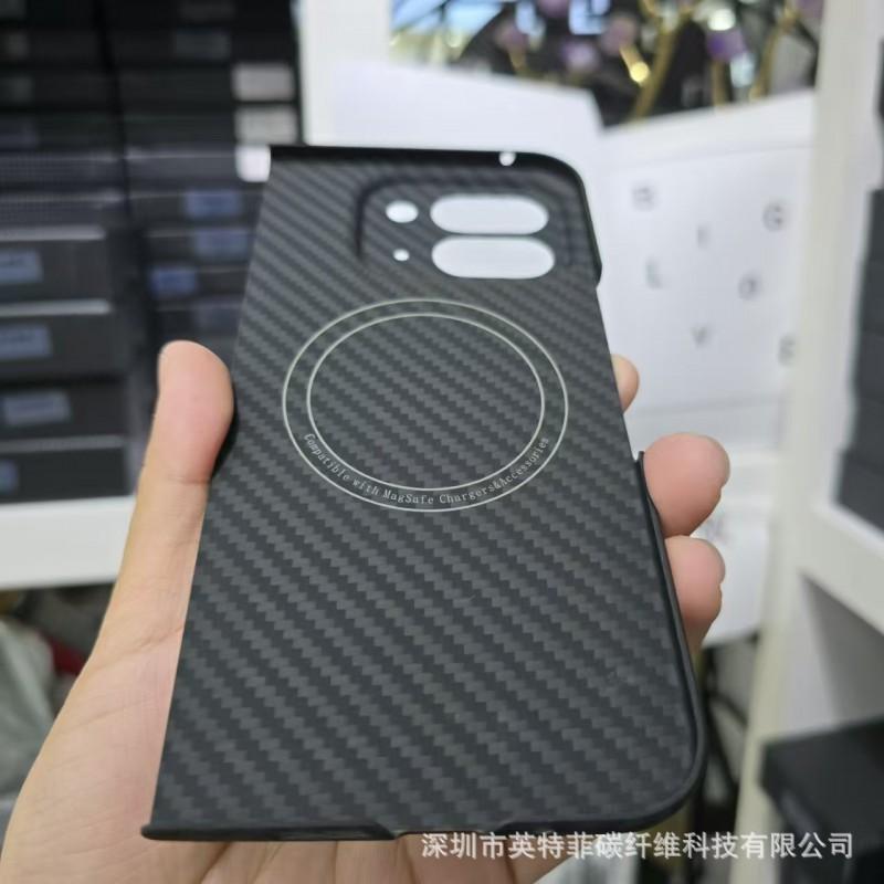 Case Google Pixel Fold 2 Magnetic Kevlar Fiber Full Body Shockproof Cover