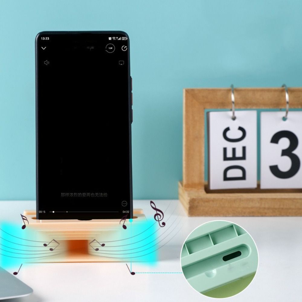 Vertical Phone Stand Cell Phone Stand Plastic Sound Amplifier  Mobile Phone Accessories