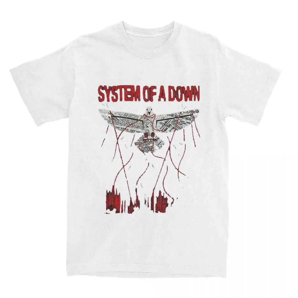 System Of A Down Band T Shirt Music Album Hipster Tshirts Shortsleeve Vintage Tshirt Beach Cotton O Neck 4xl 5xl 6xl Tees