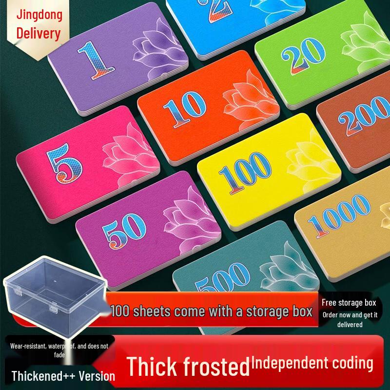 Пластиковый набор фишек для игры в покер и маджонг