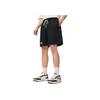 Li-Ning Basketball Series Sport Minimalist Solid Color Lace Letter Casual Shorts Men Shorts Black AKSV389-5