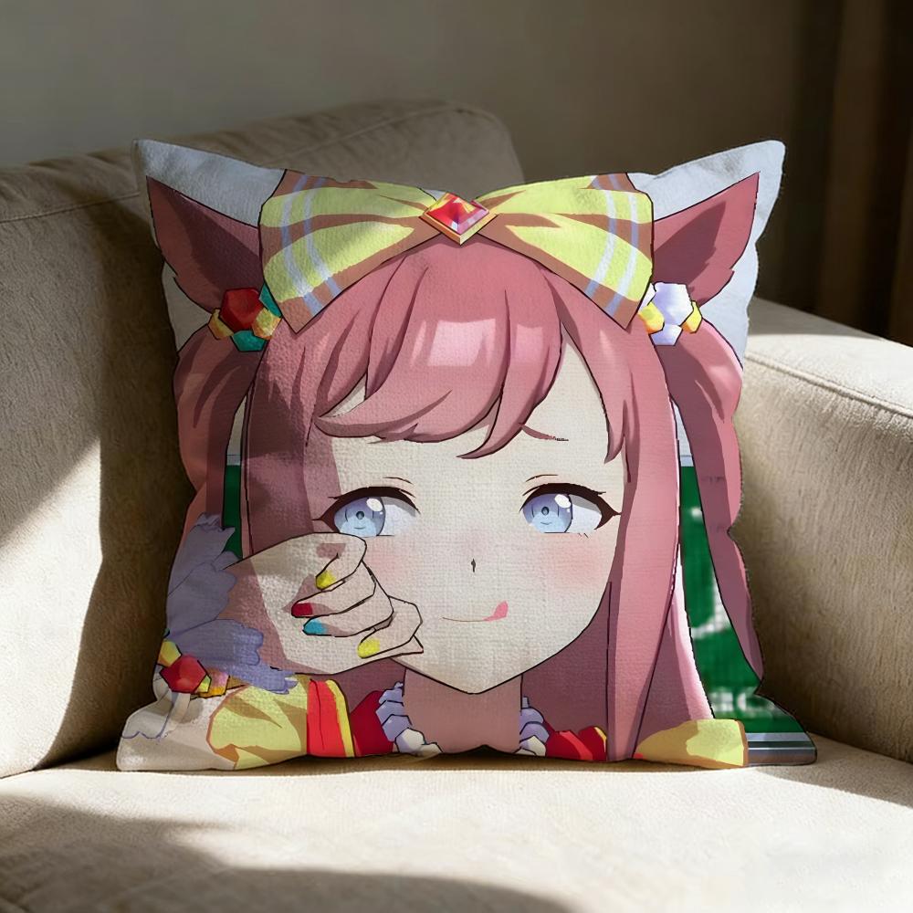 Uma Musume Agnes Digital Pillow Case Pillowcase Doublesided Printed Sofa Cushion Bedroom Headboard Pillow