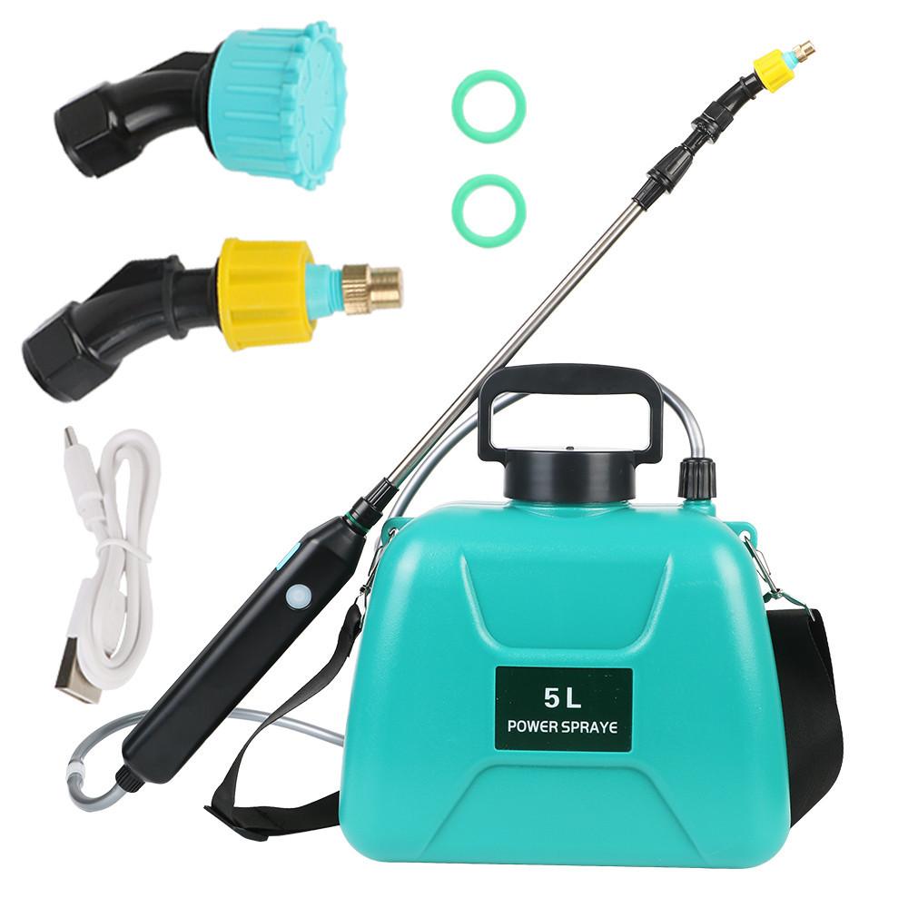 4.8W 5L Electric Sprayer Watering Can With Spray Gun Automatic Garden Plant Mister USB Rechargeable Irrigation Tool