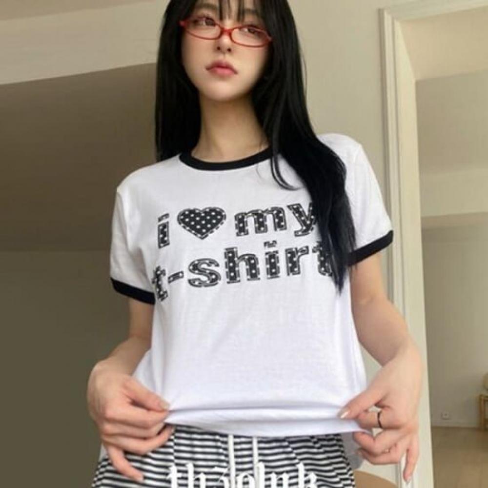 The Pink Ringer DoT PaTch ShorT Sleeve T shirT
