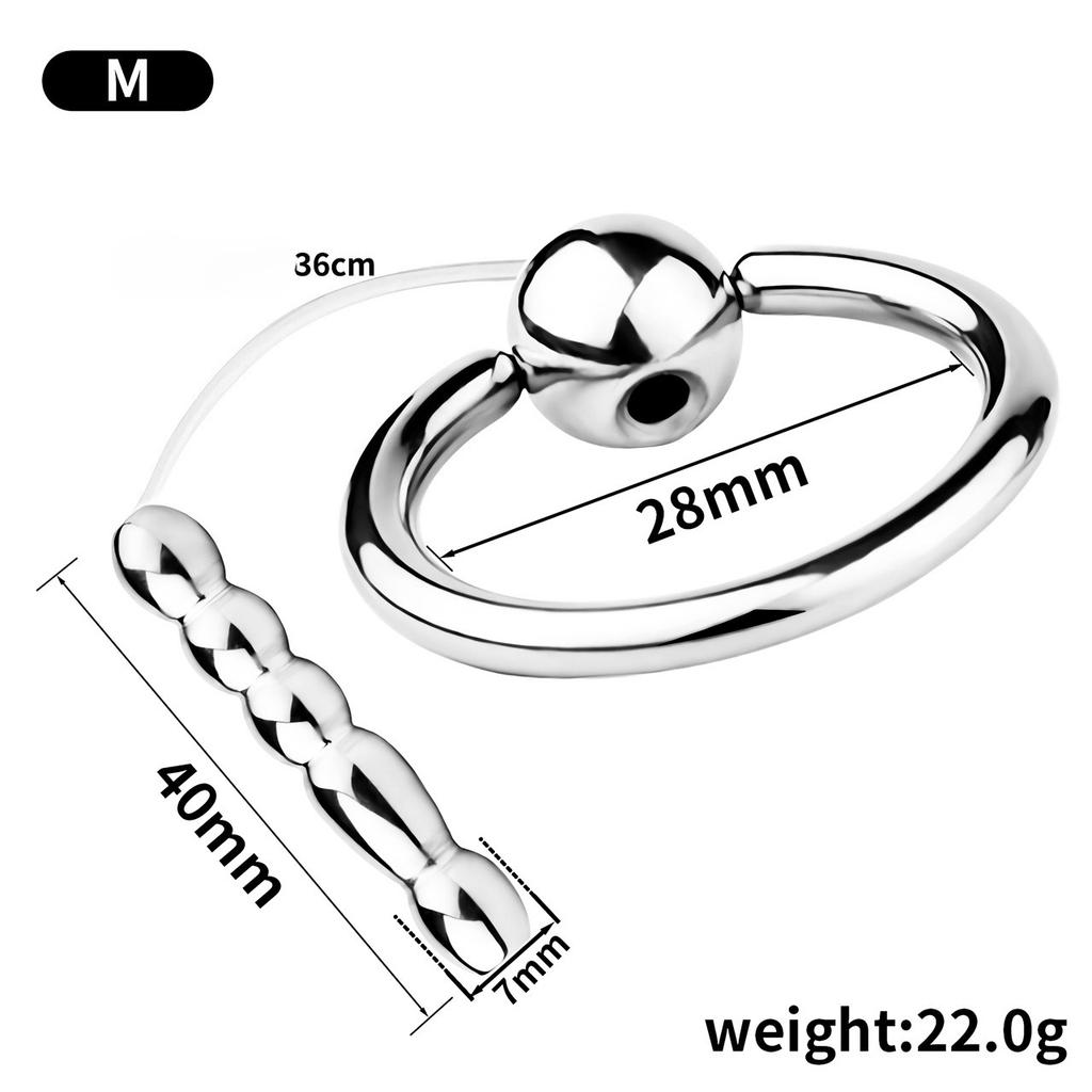 Men's Prostate Beads Massager Stainless Steel Anal Plug Metal Hollow Sex Toys Masturbator BDSM
