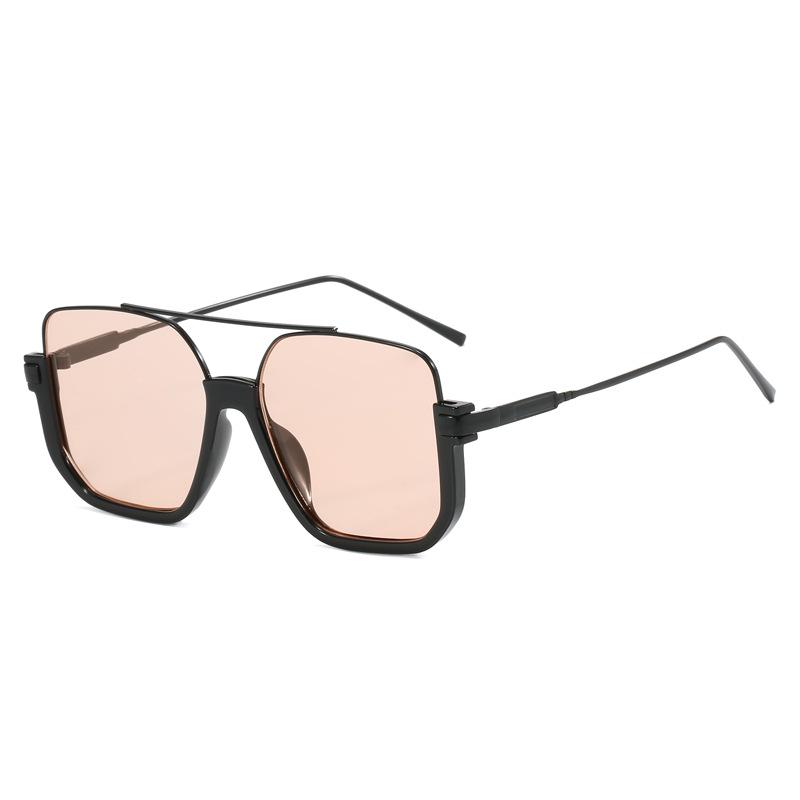 2023 Korean Style Retro Large Frame Double Bridge UV Protection Sunglasses for Driving.