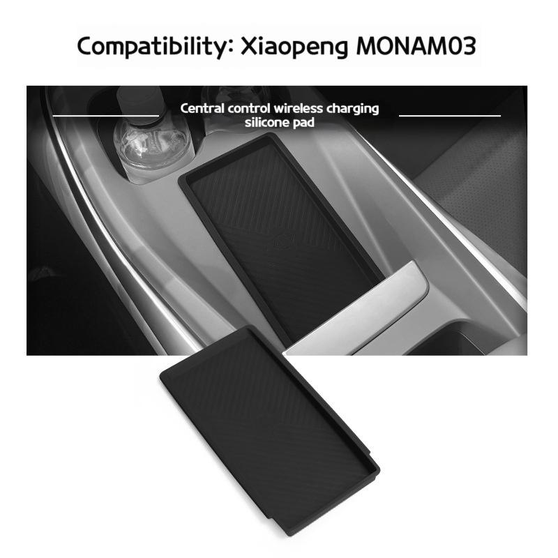 Geeignet für 24-25 Xiaopeng MONA M03 kabelloses Laden Silikonpad Auto modifizierte Aufbewahrung Staub- und Rutschfestes Pad Zubehör