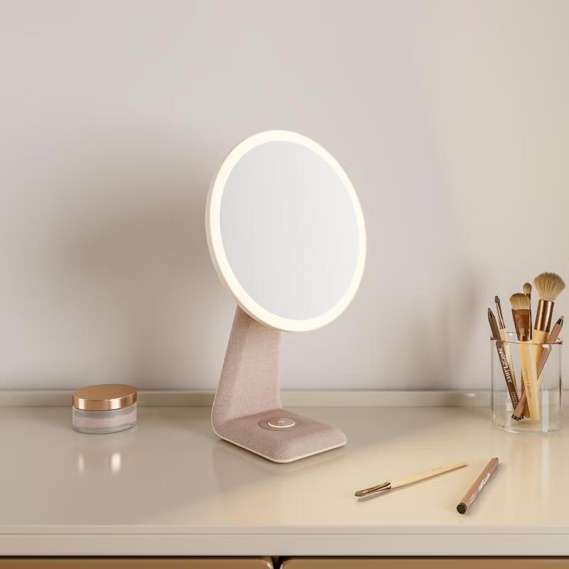 

Oeny Velvet Makeup Mirror with Night Light