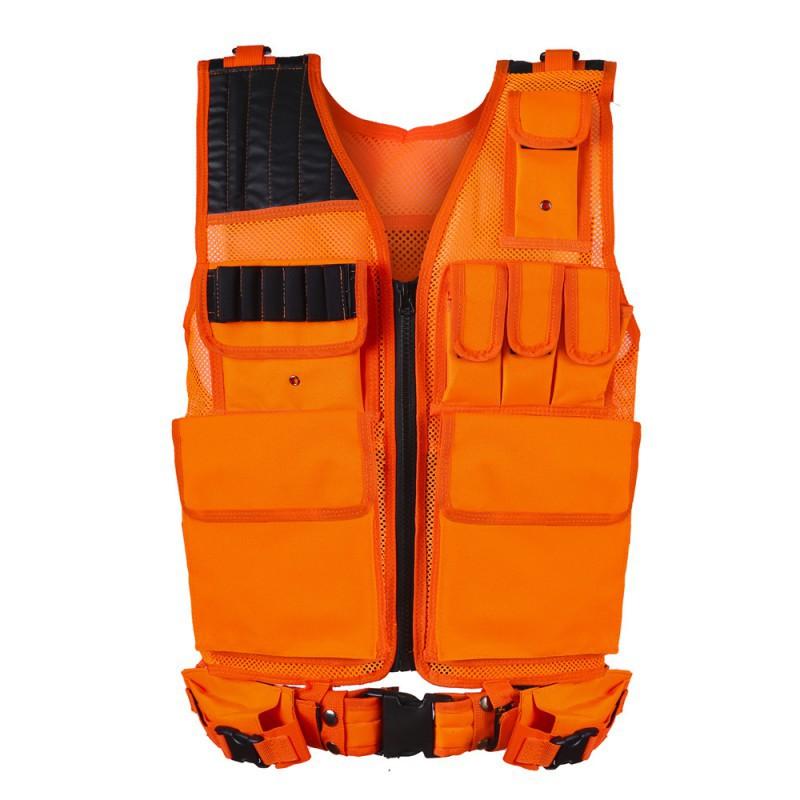 

Vest Mesh Breathable Military Fan Protective Equipment Direct Sales Outdoor one size оранжевый