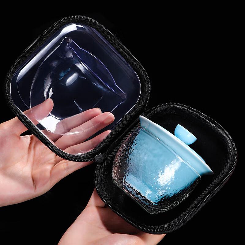 Portable Ceramic Tea Set with Gaiwan