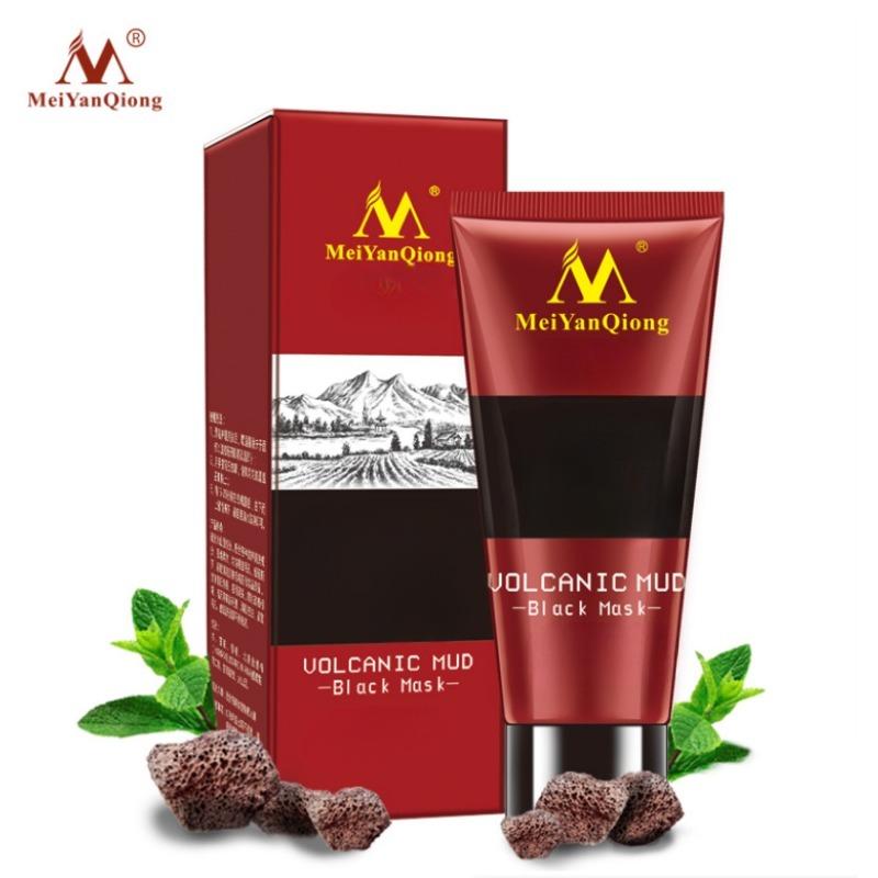Vulkanische Schlamm Mitesserentfernungsmaske, Tiefenreinigung, Reinigung, Aufstrich, Abreißend Feuchtigkeitsspendend Aufhellend
