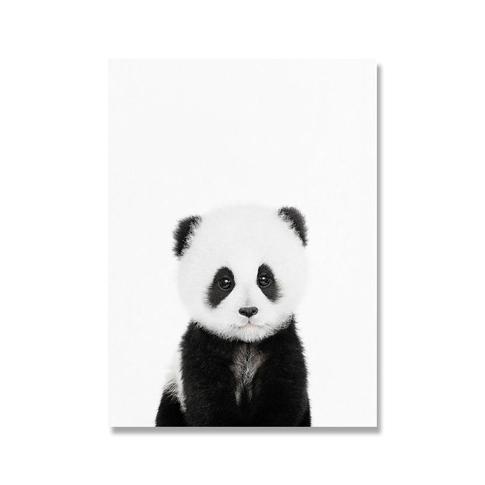 Giraffe Panda Elefant Leinwand Poster für Kinderzimmer Wand Kunst Bild Druck Tier Leinwand Malerei Nordic Kid Baby Schlafzimmer Kunst