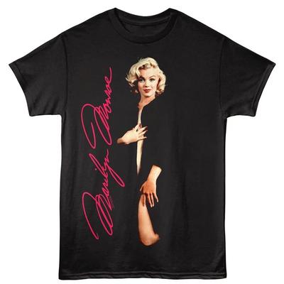 Marilyn Monroe Pánské tričko SENSUÁLNÍ IKONA FOTO Nové Licencované Černé Bavlněné Unisex Tričko