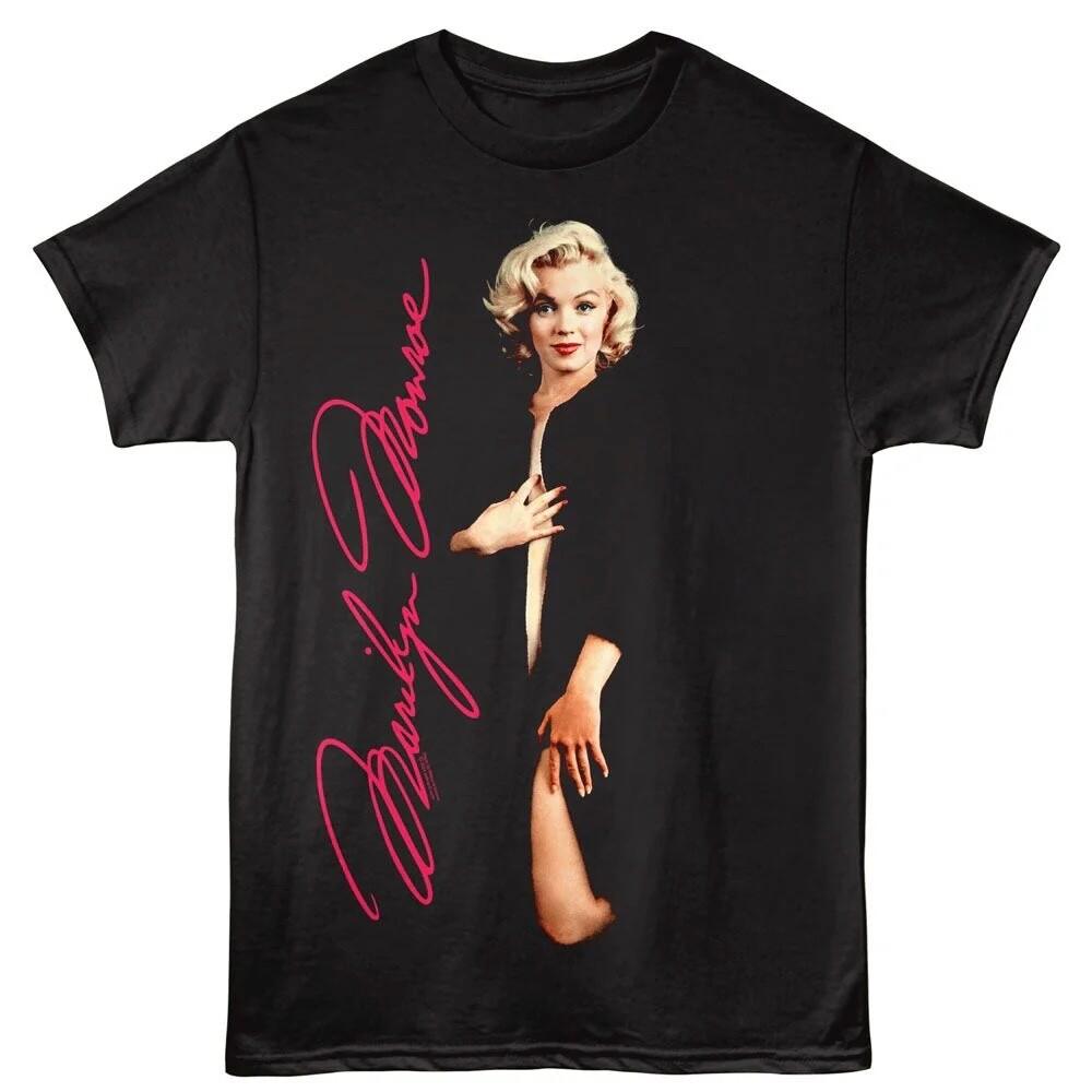 Marilyn Monroe Adult T-Shirt SENSUAL ICON PHOTO New Licensed Black Cotton Unisex T-Shirt XL
