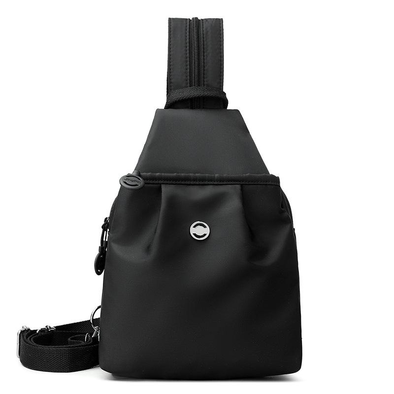 Schoolbag New Backpack Backpack Multifunctional Women's Fashion Breast Bag Casual Versatile Large Capacity Women's Oxford Cloth Crossbody Bag