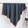 Letter Print 90X90cm Sunscreen Square Scarves Four Seasons Silk Bandanna Popular Dustproof Kerchief Fashion Travel Muffler Shawl