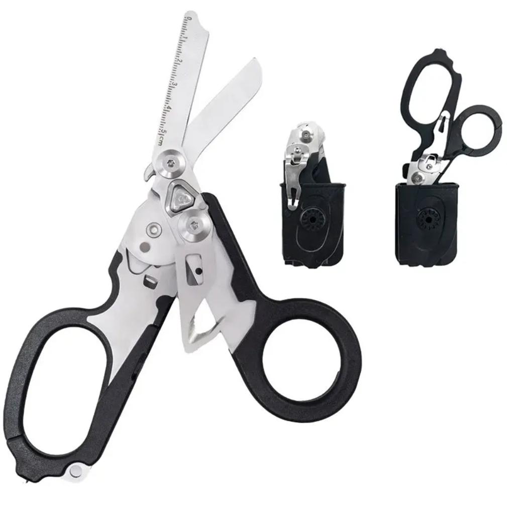 Taktisk Räddningssax Ersättning för Leatherman Raptor EDC Fällbar Sax Utomhus Överlevnadsverktyg Kombinationspryl