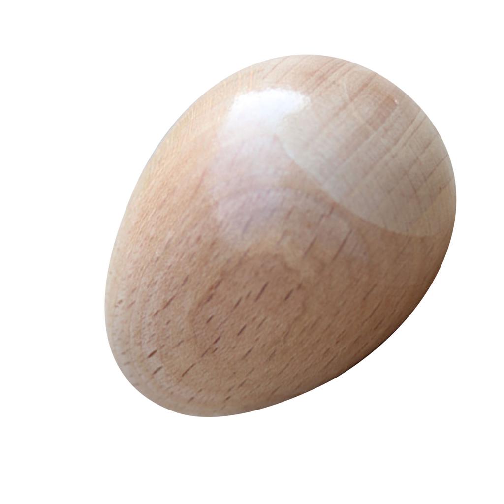Wooden Sand Egg Maracas Rattles Shaker Sand Hammer Toy Hand Percussion Instrument Musical Toy Beech
