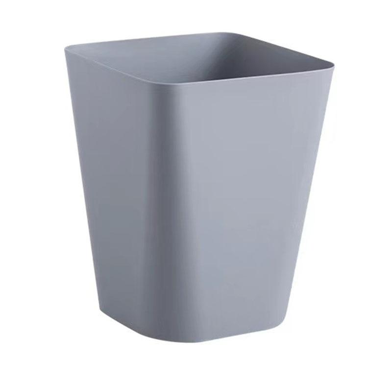 2 Trash Cans, Waste Paper Basket, Garbage Recycler, Desktop Trash Can, Suitable for Office, Kitchen, Toilet, Bathroom, Gray
