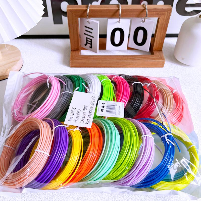 Filamento de caneta de impressão 3D: PLA de Alta Temperatura e PCL de Baixa Temperatura, Diâmetro de 1,75 mm, Comprimentos de 5m e 3m