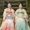 Chinesisches Tang-Dynastie-Stil, Hanfu-Stickerei, verbessertes tägliches Sommer-Damenkleid-Set