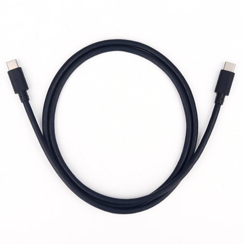 Durable USB C To USB C PD 3A Fast Charge Cable Black PVC Wire 0.5M 1M 1.5M Portable Charging Cord For Type‑C Gadgets