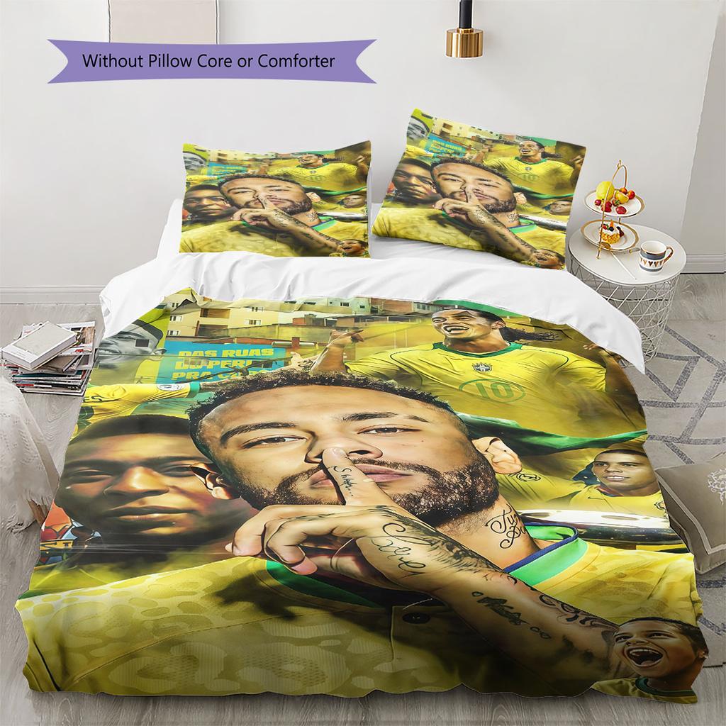 Neymar Jr Rašto Lovatiesė, Antklodės Komplektas Antklodės Užvalkalas Pagalvės Užvalkalas Namų Gimtadienio Dovana(1 * antklodės užvalkalas + 2 * pagalvės užvalkalai, be šerdies)