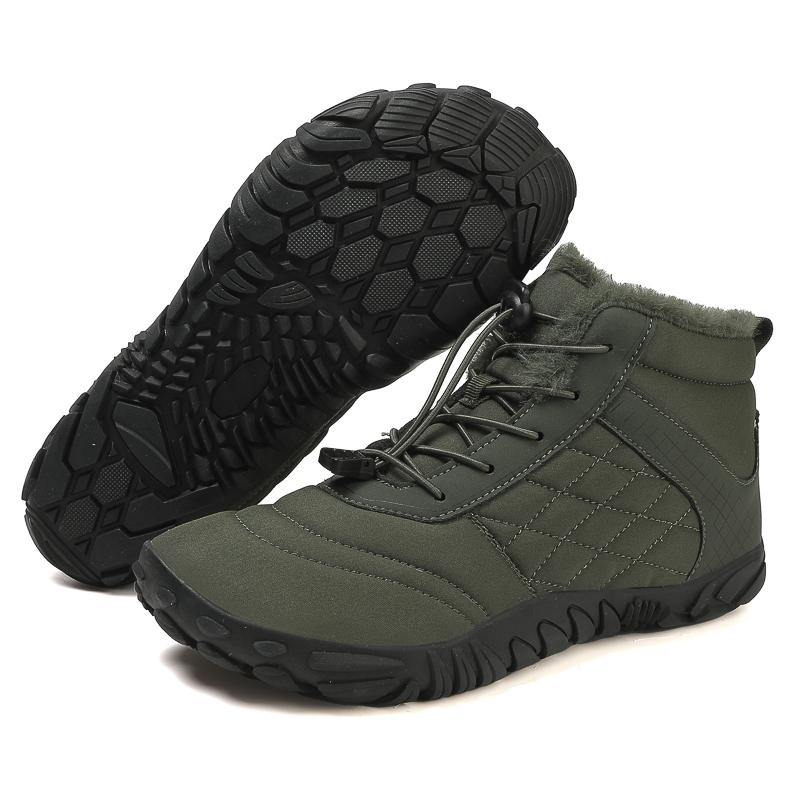 Warm Snow Boots Women Winter Hiking Boots High-top Outdoor Sports Shoes Men Non-slip Plush Sneakers