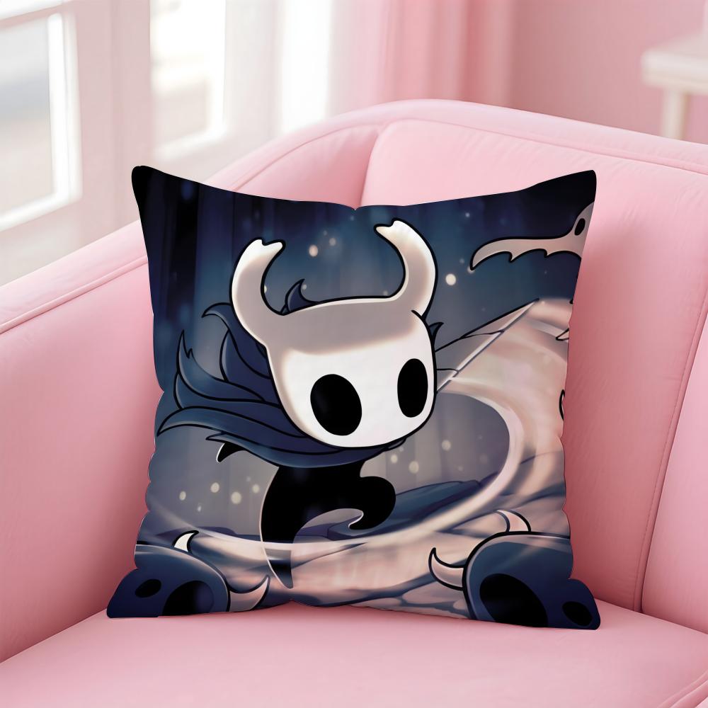 H-Hollow KnightS Cushion Cover Home & Car Multi-Scene Pillow Cover - Reversible, Soft & Durable for Daily Use