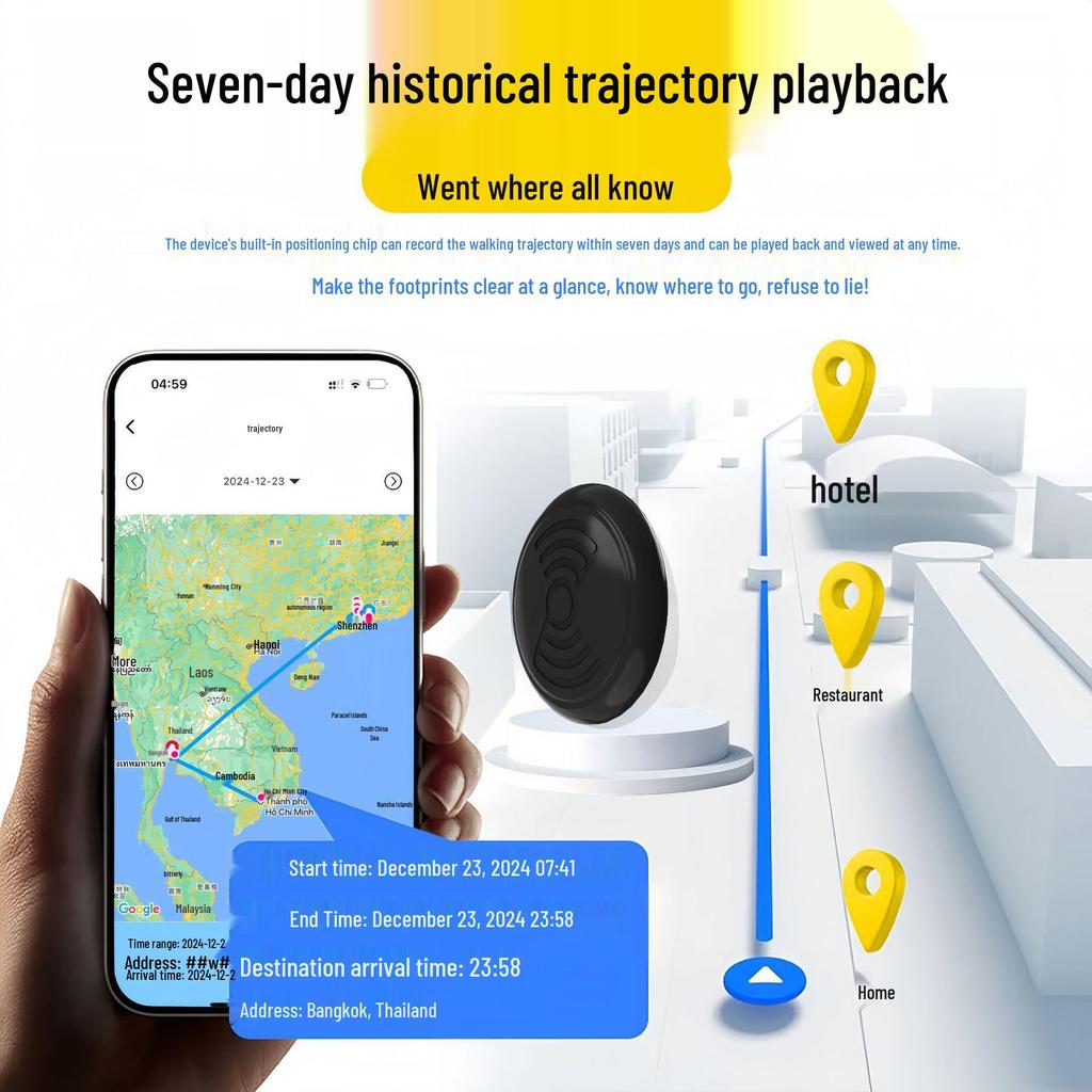 Global Locator GPS Tracker: Anti-Lost Device for Pets, Cars, and Elderly - Compatible with Android, HarmonyOS, and iOS