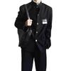 Set Due Pezzi Uniforme Scolastica DK Uniforme Uomo Sottile con Collo Rialzato Giacca Button-Down + Pantaloni High Street Bello Cosplay