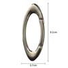 Oval Multifunctional Belt Buckle For Women Men Simplicity Belt Buckle Accessories Unisex Key Ring Alloy Carabiner