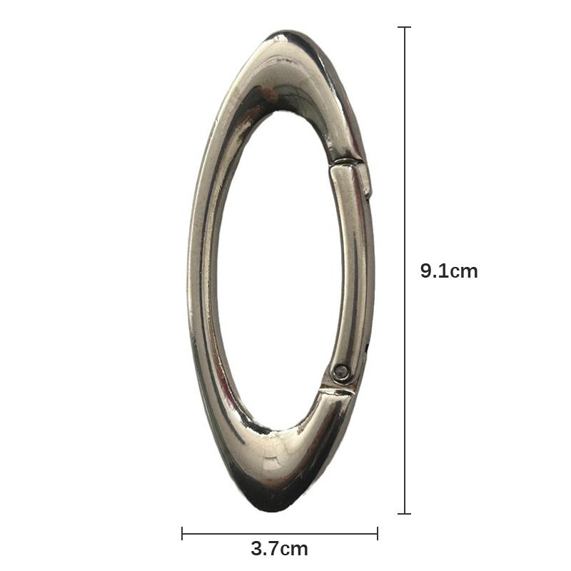 Oval Multifunctional Belt Buckle For Women Men Simplicity Belt Buckle Accessories Unisex Key Ring Alloy Carabiner