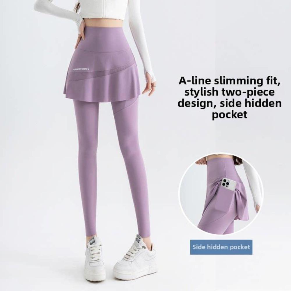 

2026 Women s High-waisted Flared Pants with A Slim Fit and Pockets, Ultra-thin and Highly Elastic Nylon Sharkskin Fabric 4XL фіолетовий