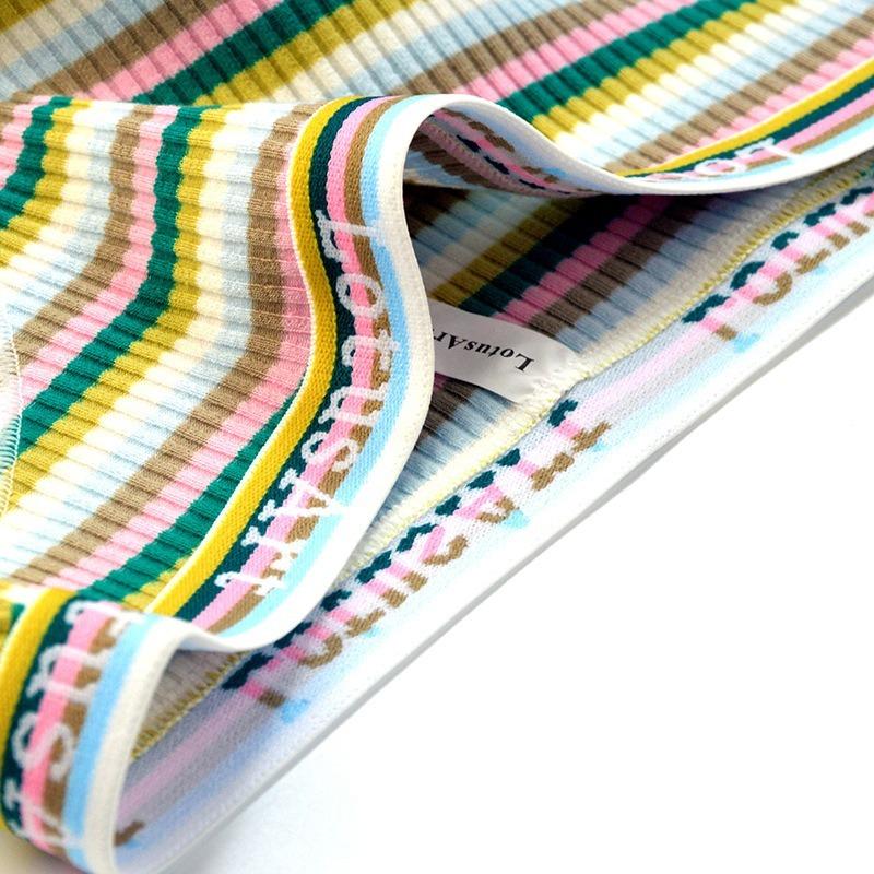 3PCS/Set Women Cotton Seamless Panties for Female Underwear Panty Sexy Colorful Striped Lingerie Letter Waist Brief