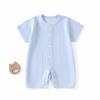 Baby Short Sleeved Jumpsuit Summer Newborn Breathable Mesh Air Conditioning Suit Boys Girls Infant Thin Sleepwear Crawling Suits