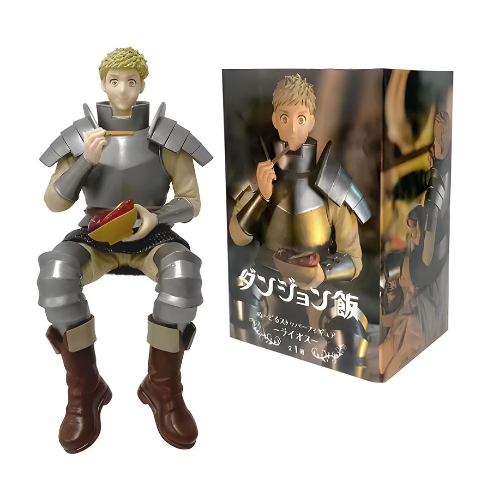 Delicious in Dungeon Laios Marcille Statuetta Anime 13-15cm Modello Seduto Statua Decorazione Desktop per Ragazzi Ornamento da Collezione